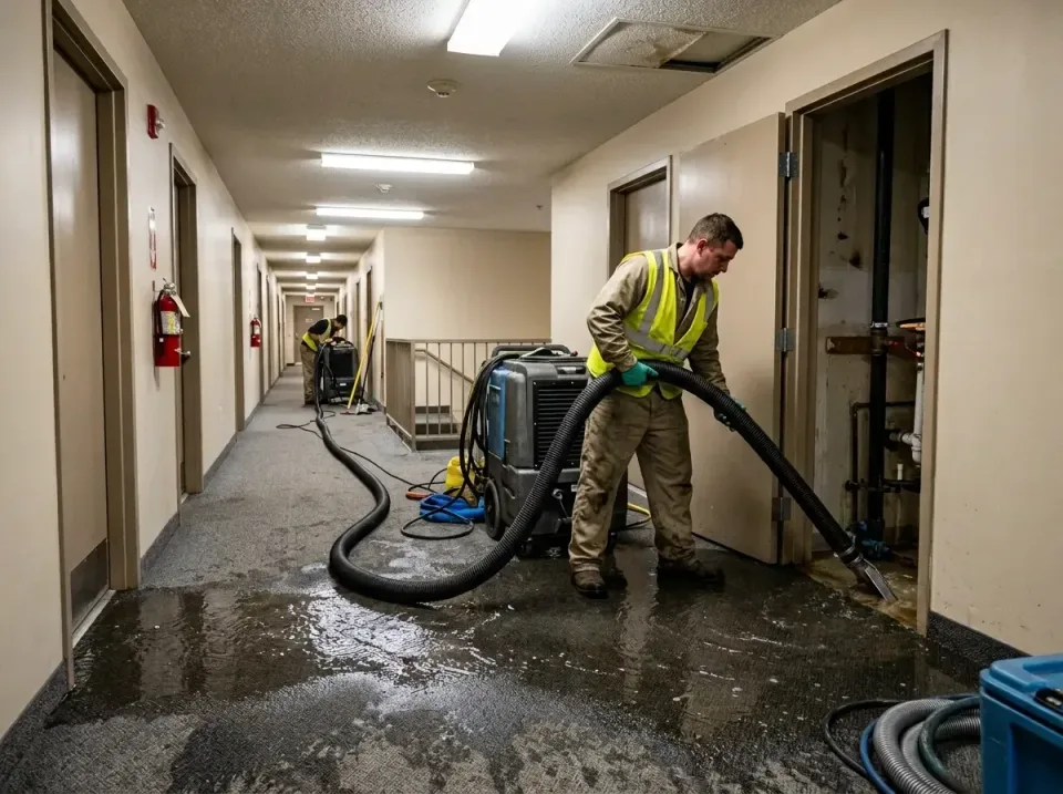 multi-unit-apartment-hallway-f-005 — frequently asked questions, Emergency Burst Pipe Water Extraction & Removal in Opelousa…